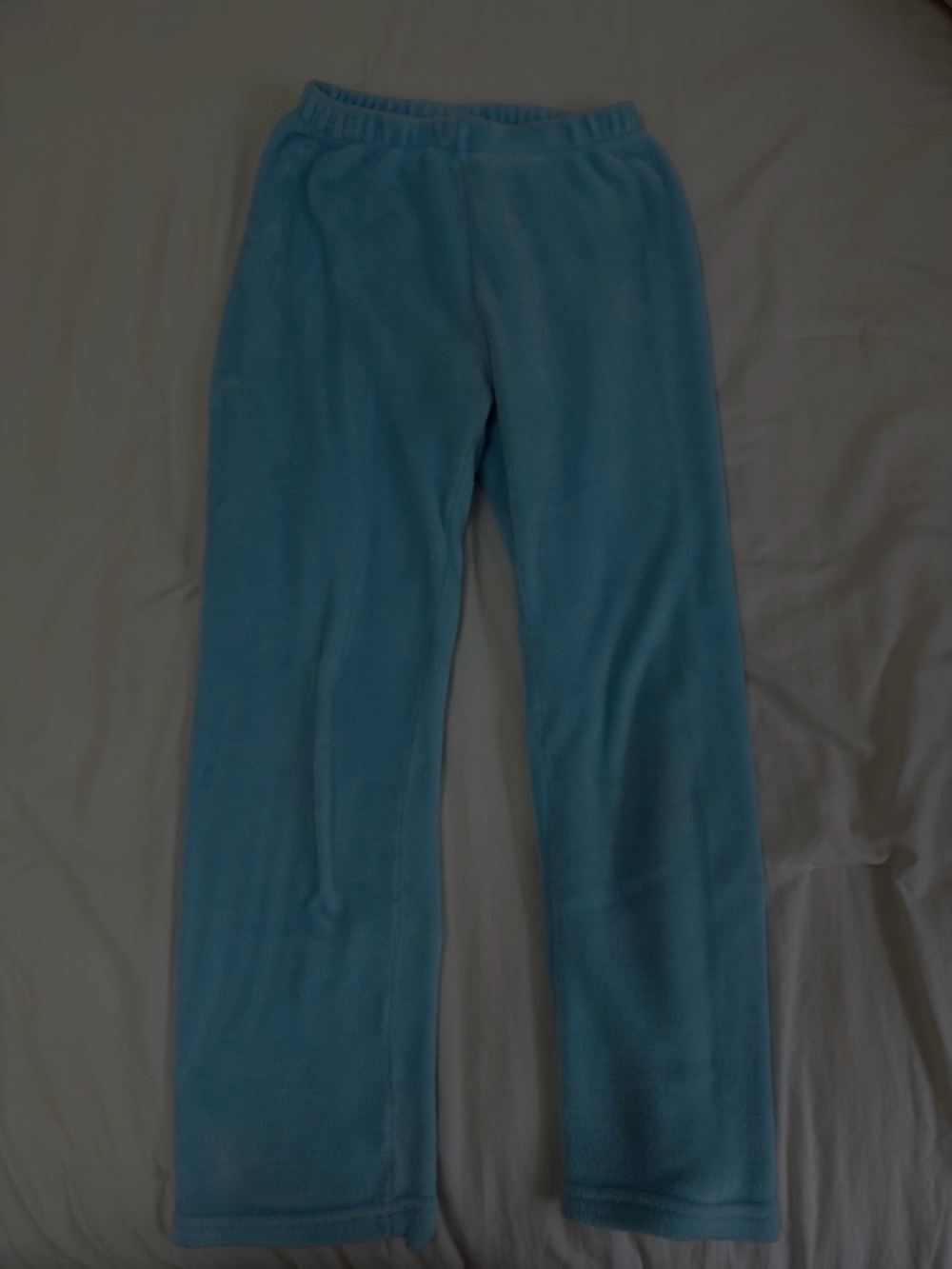Light Blue Fleece Lounge Pants